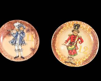 Pottery barn plates, the 12 days of Christmas