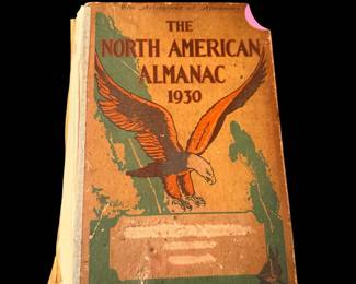 OLD VINTAGE The North American Almanac 1930 Chicago BOOK