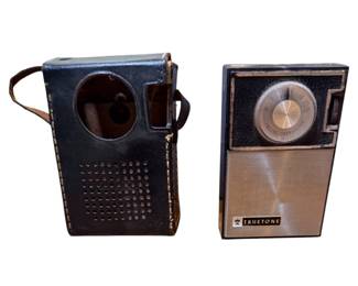 Trutone 12 transistor radio with case