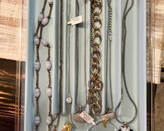 Whitney Kelly, Nolan Miller, White House, Black Market necklaces and Essential Ritual ster. bracelet 