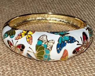 Spring of Versailles Butterfly enamel bracelet