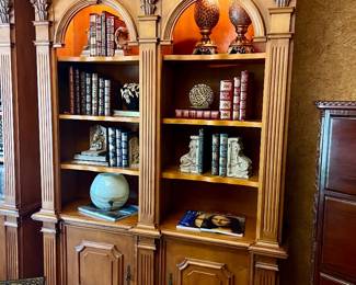 1 of 2 Matching lighted book shelves 