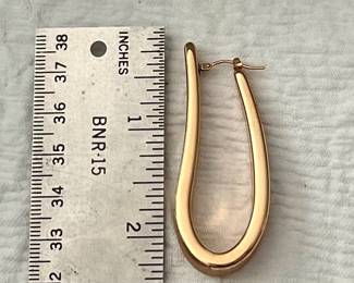 Milor 14k  over resin earrings