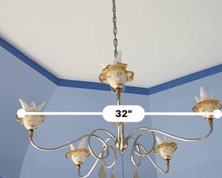 #15 -- Sweet Tulip ceiling light fixture - Approx 32" w