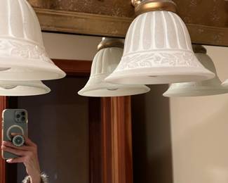 #19 -- Wall lighting w/ lights - Approx 4'6"w -THIS IS AT A DIFFERENT LOCATION, ONLY 1 MINUTE AWAY FROM THIS WEEKENDS SALE 