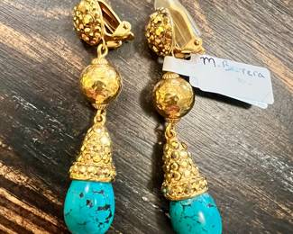 Jose & Maria Barrera  clip on earrings 