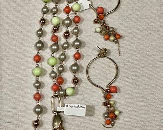 Alexis Bittar Matching necklace and earrings set