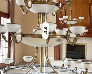 #1 -- 3 Tier light fixture - Approx 5'3" tall