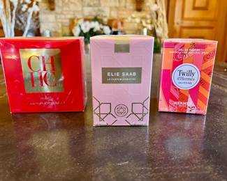 CH HC Carolina Herrera, Elis Saab, Twilly d'Hermes, perfumes 