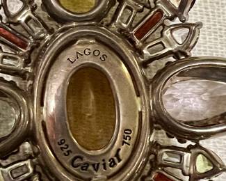 Lagos Caviar sterling pendant