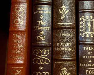 Easton Press - Essays of Ralph Waldo Emerson, Flowers of Evil, Poems of Robert Browning, Tales of Mystery & Imagination....