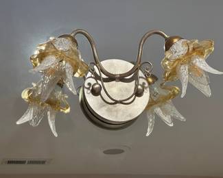 #16 -- Matching pair of Tulip wall sconces 