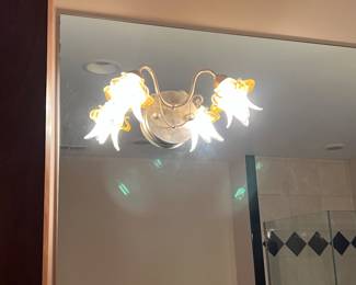 #16 -- Matching pair of Tulip wall sconces 