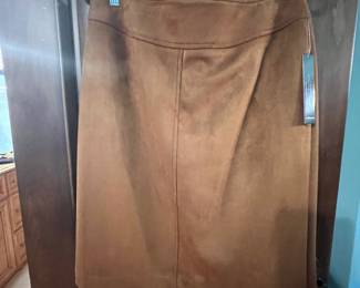 New - Tahari suede skirt 