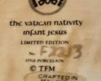 The Vatican Nativity - Limited Edition 5pc set w/boxes