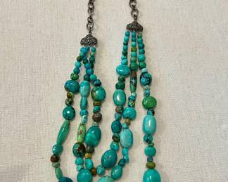 BJ - sterling and turquoise necklace