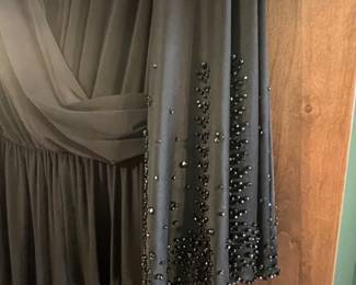 New - Marina black dress - beaded sleves