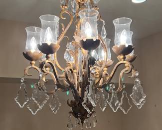 #6 -- Chandelier - Approx. 36"h X 25"w  -THIS IS AT A DIFFERENT LOCATION, ONLY 1 MINUTE AWAY FROM THIS WEEKENDS SALE 