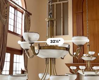 #1 -- 3 Tier light fixture - Approx 5'3" tall