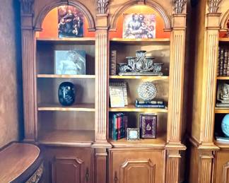 1 of 2 Matching lighted book shelves 