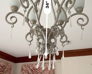#12 -- Chandelier - Approx 3' tall