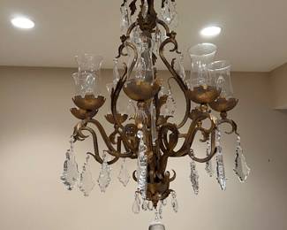 #7 -- Chandelier- Approx. 36"h X 25"w  -THIS IS AT A DIFFERENT LOCATION, ONLY 1 MINUTE AWAY FROM THIS WEEKENDS SALE 