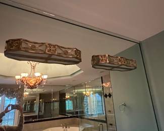 #21 -- Matchings Wall lighting - Approx 28"w X 5"t -THIS IS AT A DIFFERENT LOCATION, ONLY 1 MINUTE AWAY FROM THIS WEEKENDS SALE 