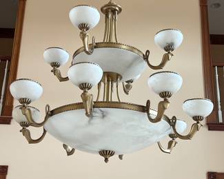 #2 -- Pair of matching light fixtures - 3'8"t X 3'6"w -THIS IS AT A DIFFERENT LOCATION, ONLY 1 MINUTE AWAY FROM THIS WEEKENDS SALE 