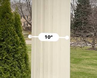 1 of 8 Concrete lamp post - approx - 7'10" tall by 10" wide  -THIS IS AT A DIFFERENT LOCATION, ONLY 1 MINUTE AWAY FROM THIS WEEKENDS SALE 