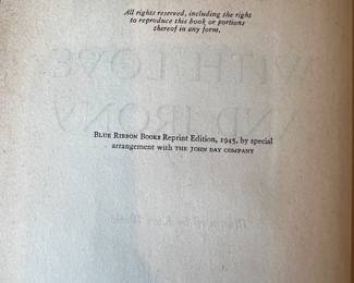 $50, With Love and Irony Lin Yutang Blue Ribbon Books 1945 Hardcover Illustrated Kurt Wiese