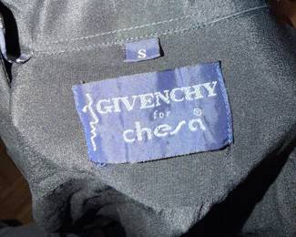$70, Givenchy for Chesa Black Blazer Jacket Tailored Designer Single Breasted Womens Small