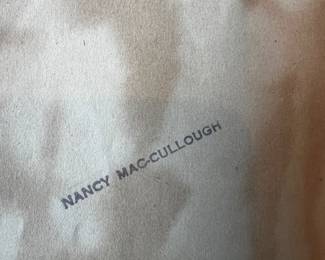 Stamped Paper Fragment with Nancy Mac-Cullough Mark