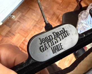 Flocked Plastic and Metal Clothes Hanger — Jean Paul Gaultier Maille