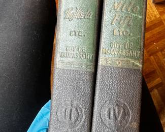 $125 (set 4), Guy de Maupassant Collected Works Four Volume Cloth Bound Set