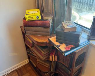 $400, Wooden Corner Bookshelf