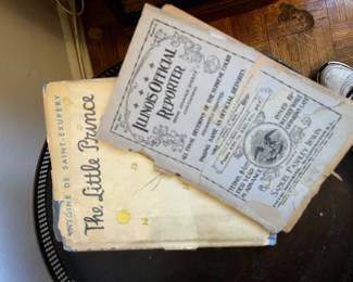 1943 The Little Prince Hardcover Book & 1926 Illinois Reporter Paper Pamphlet