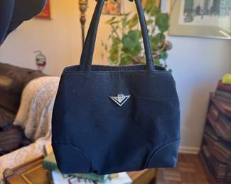 Black Nylon Mini Tote Bag, Prada-Style