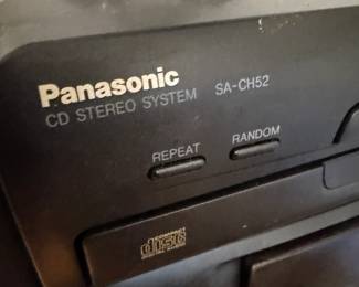 $150, Panasonic SA-CH52 CD Stereo System with Dual Cassette Deck and Speakers