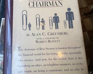 $25, Memos from the Chairman Alan C Greenberg Hardcover Warren Buffett Foreword Business Humor Book 1996