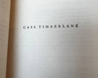 $40, Cass Timberlane Sinclair Lewis 1945 Random House Hardcover Second Printing Book