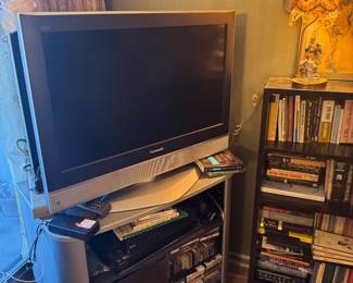 Panasonic Flat Panel Television and Corner Media Stand