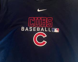 Nike Chicago Cubs Baseball Dri-Fit T-Shirt Navy Blue