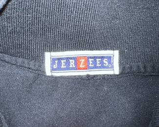 Jerzees Black Poly-Cotton Ribbed Collar Sweatshirt, Late 1990s