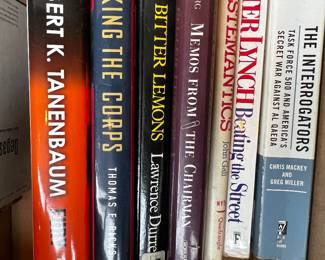 Collection of Seven Non-Fiction & Fiction Books Military Finance Literature