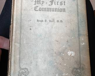 Cloth Bound Hardcover Book — My First Communion by Hugh T. Kerr