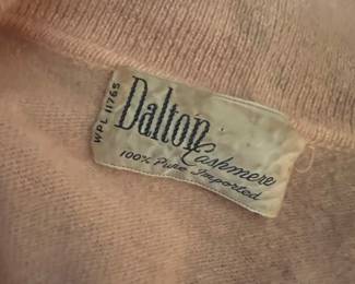 $65, Dalton 100% Cashmere Pale Pink Knit Sweater