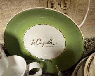 Homer Laughlin Restaurant Ware Plate — La Coquille French Restaurant