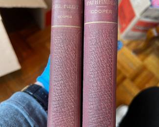 $50 (set 2), The Pathfinder and The Pilot J Fenimore Cooper Hurst & Company Hardcover Set Classic Adventure Novels