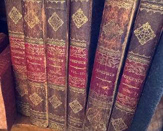 $300 (set 6), Flavius Josephus Works Six Volume Leather Bound Set Gilt Tooled Spines