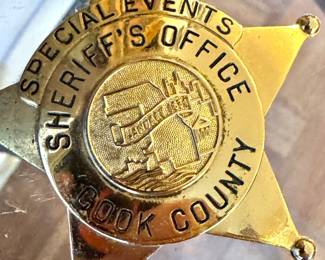 $75, Cook County Illinois Special Events Sheriff Office Badge Chicago Law Enforcement Souvenir Badge Metal Collectible